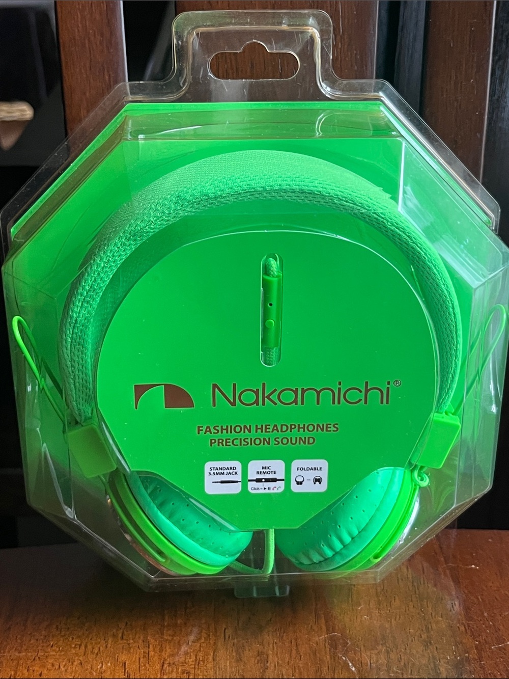 Nakamichi Neon Green On-Ear Headphones